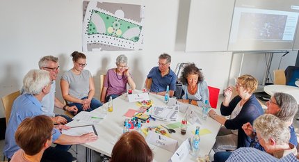 Gruppentisch Ansicht von oben